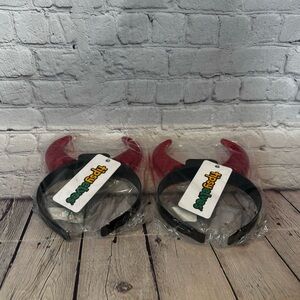 Tipsy Elves 2 Pairs of Light Up Devil Horn Headbands